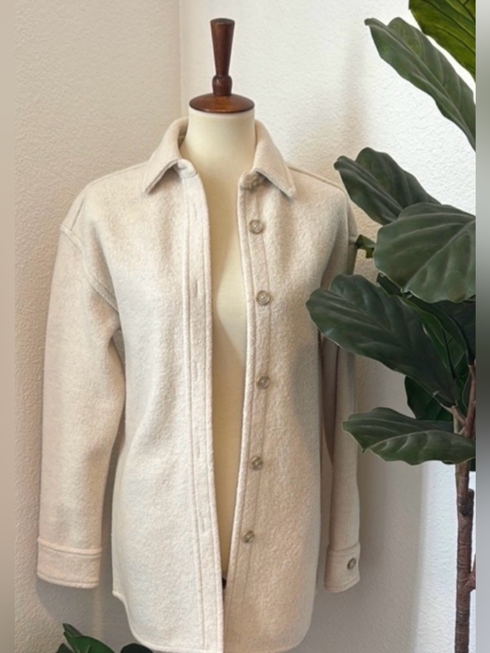 Aritzia The Group Babaton Cream Teddy Jacket - Picture 3 of 13
